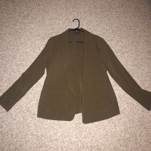 Forever 21 + plus size army green blazer